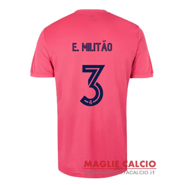 nuova maglietta real madrid 2020-2021 e. militao 3 seconda
